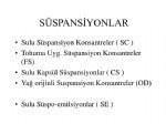 Tarım İlaçlarında Formülasyon Tipleri