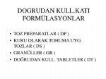 Tarım İlaçlarında Formülasyon Tipleri